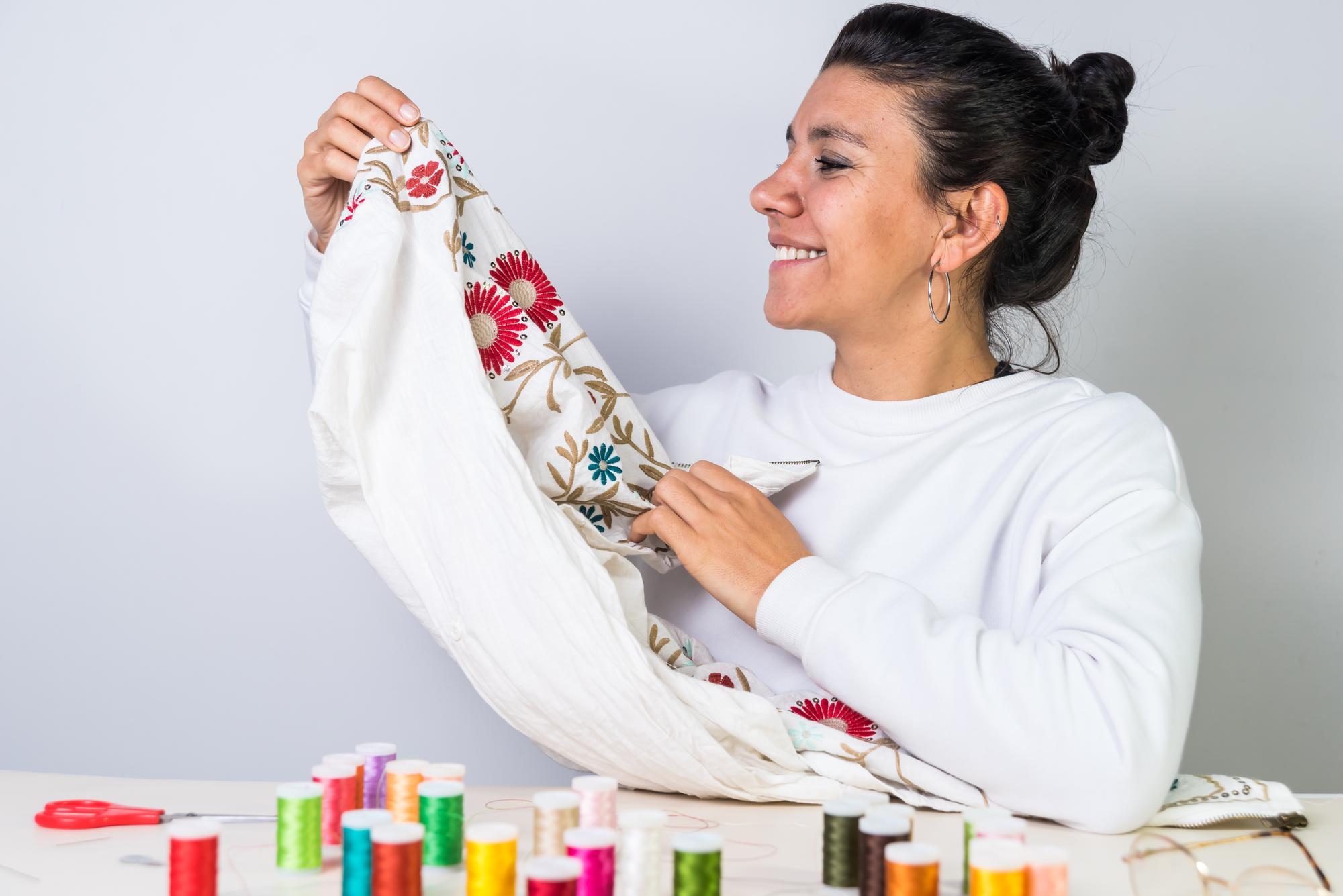 Portrait of Anna, embroidery artisan